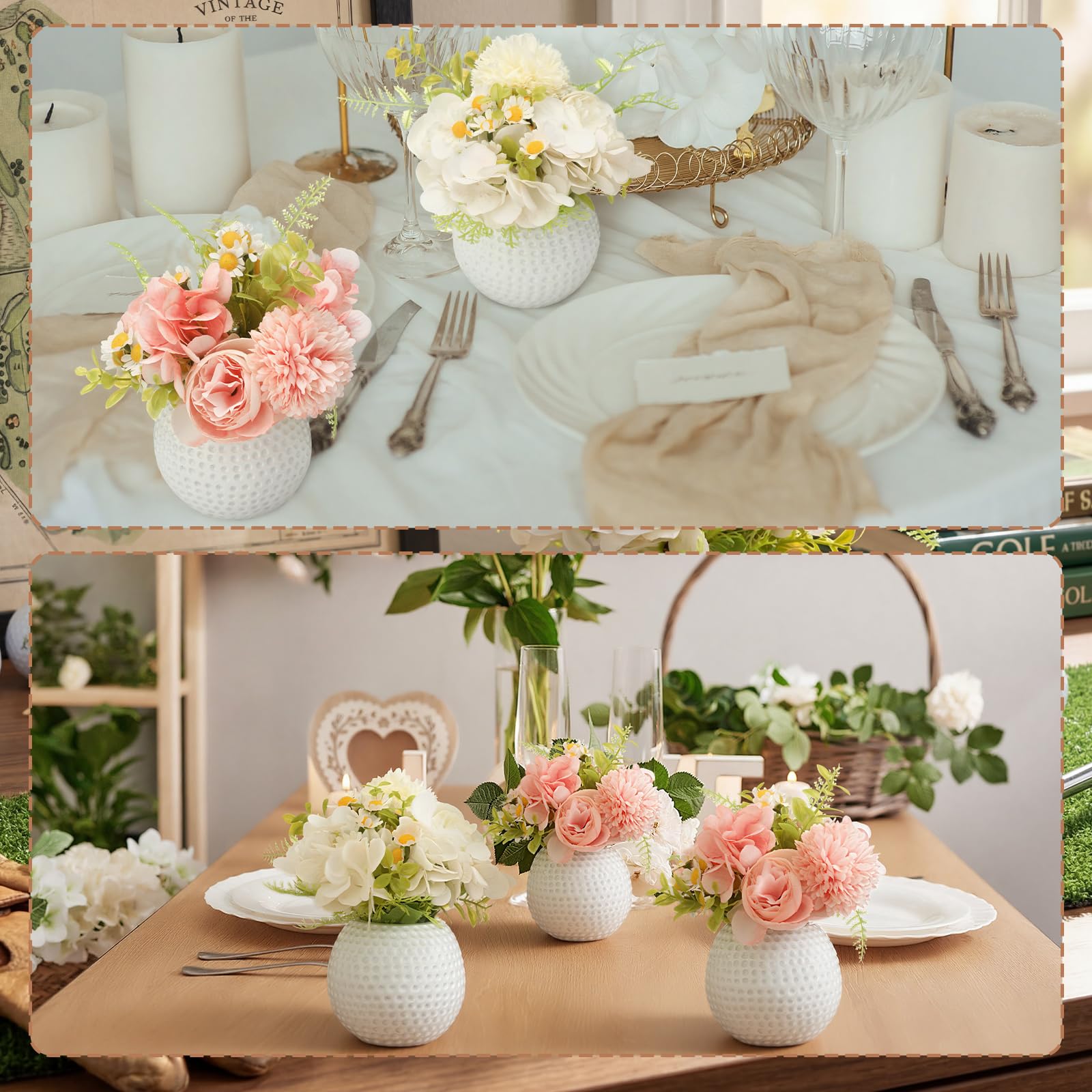Amazon.com: Teecyhooo 6 Pcs Golf Vase for Table Centerpieces 4